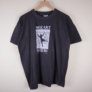 Vintage 90s Mozart Salzburg Austria Shirt Fun Explosive Adult XL 22x26